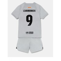 Fotbalové Dres Barcelona Robert Lewandowski #9 Dětské Alternativní 2022-23 Krátký Rukáv (+ trenýrky)